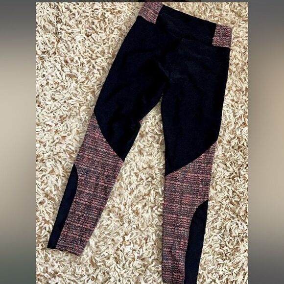 Free People Movement Leggings Black Red S - Picture 2 of 5